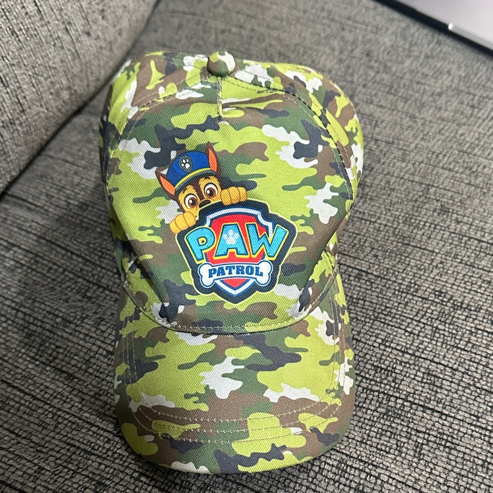 Nickelodeon Camouflage Hat with Green and Brown paw patrol